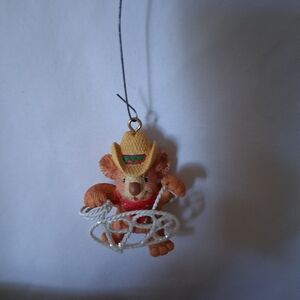 Cowboy Bear Holiday Ornament